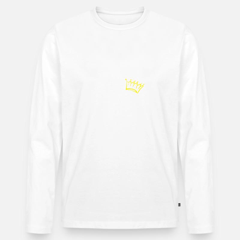 Emma mit Krone - Männer Premium Bio Langarmshirt - undefined