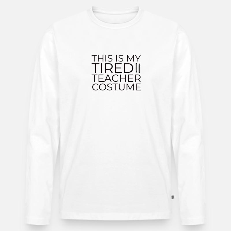 Lehrer Beruf - Männer Premium Bio Langarmshirt - Weiß