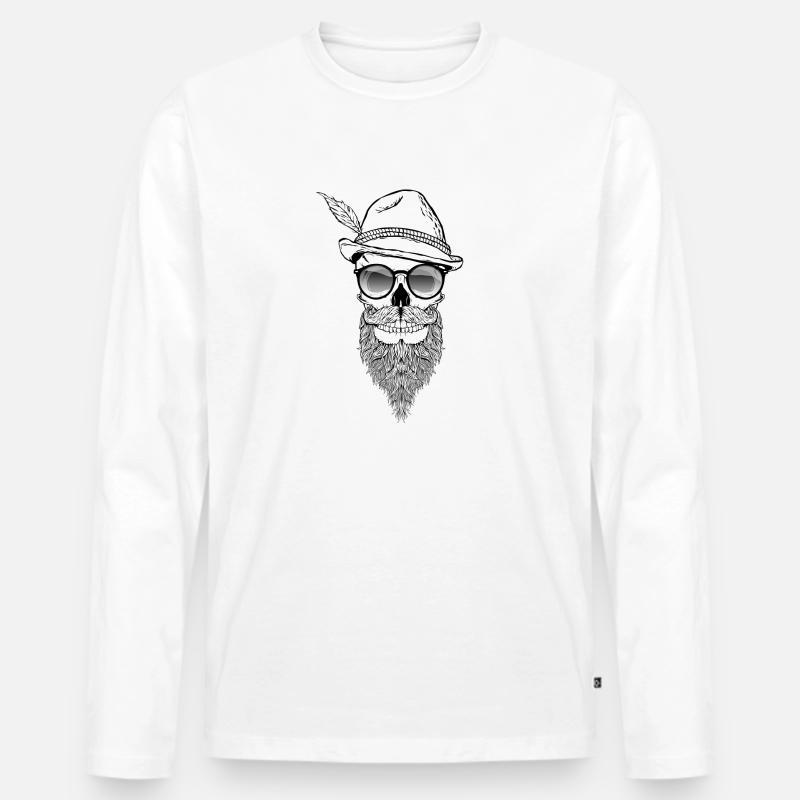 Trachten Hipster - Männer Premium Bio Langarmshirt - undefined