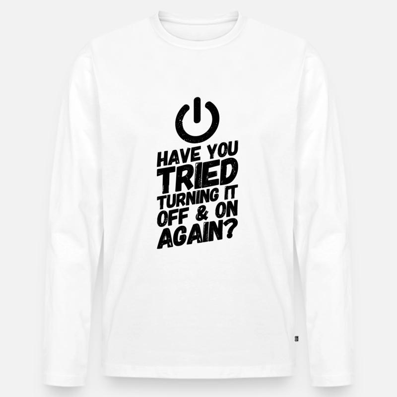 Admin Administrator Informatik Computer Männer Premium Bio Langarmshirt