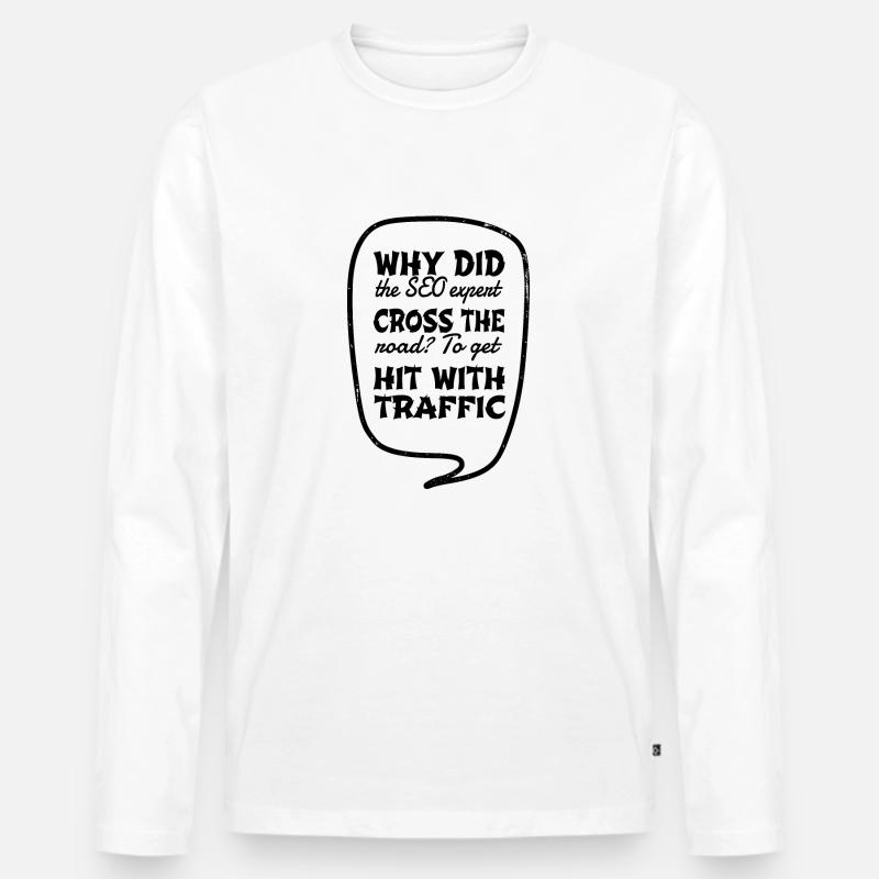 fullstack developer informatics computer - Männer Premium Bio Langarmshirt - Weiß