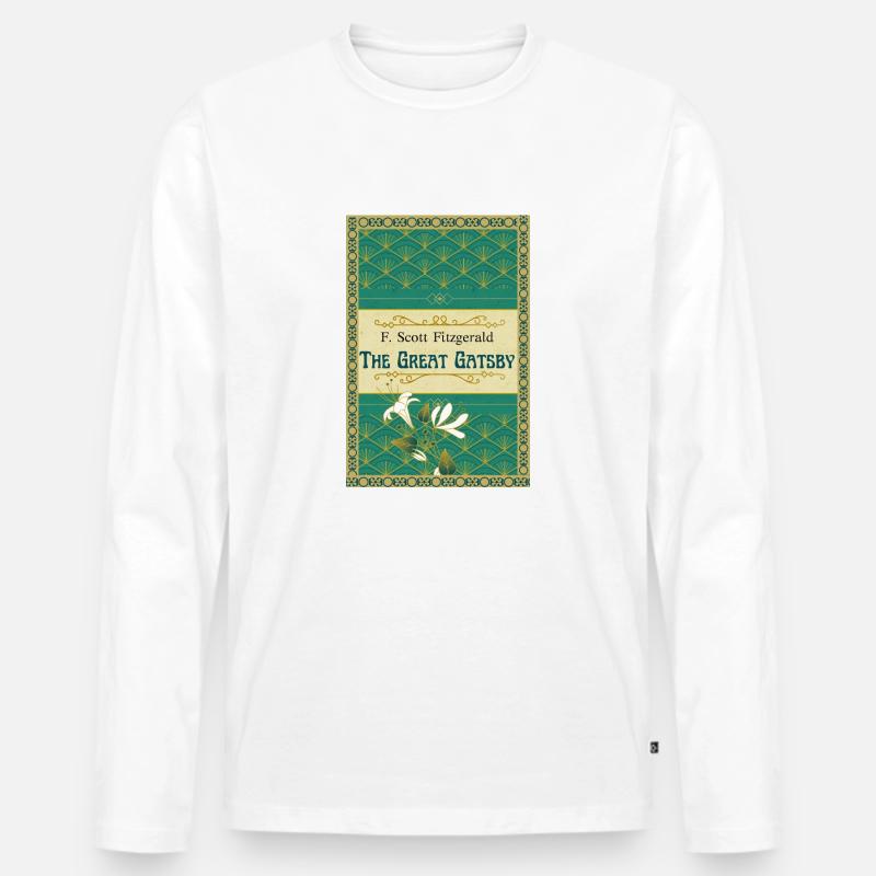 Der große Gatsby - Männer Premium Bio Langarmshirt - Weiß