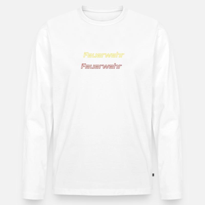 Fire Brigade Triple Layer Design - Men's Premium Organic Long Sleeve Shirt - undefined