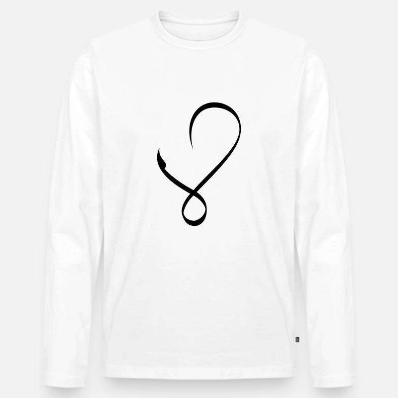 Lam Elif - Männer Premium Bio Langarmshirt - Weiß