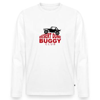 Buggy de dune du désert - T-shirt manches longues Premium bio Homme - blanc - Devant - Nico (187cm)