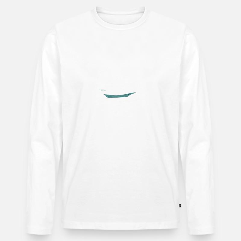 sailing - Männer Premium Bio Langarmshirt - Weiß