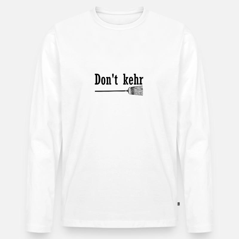 Don't Kehr - Männer Premium Bio Langarmshirt - Weiß