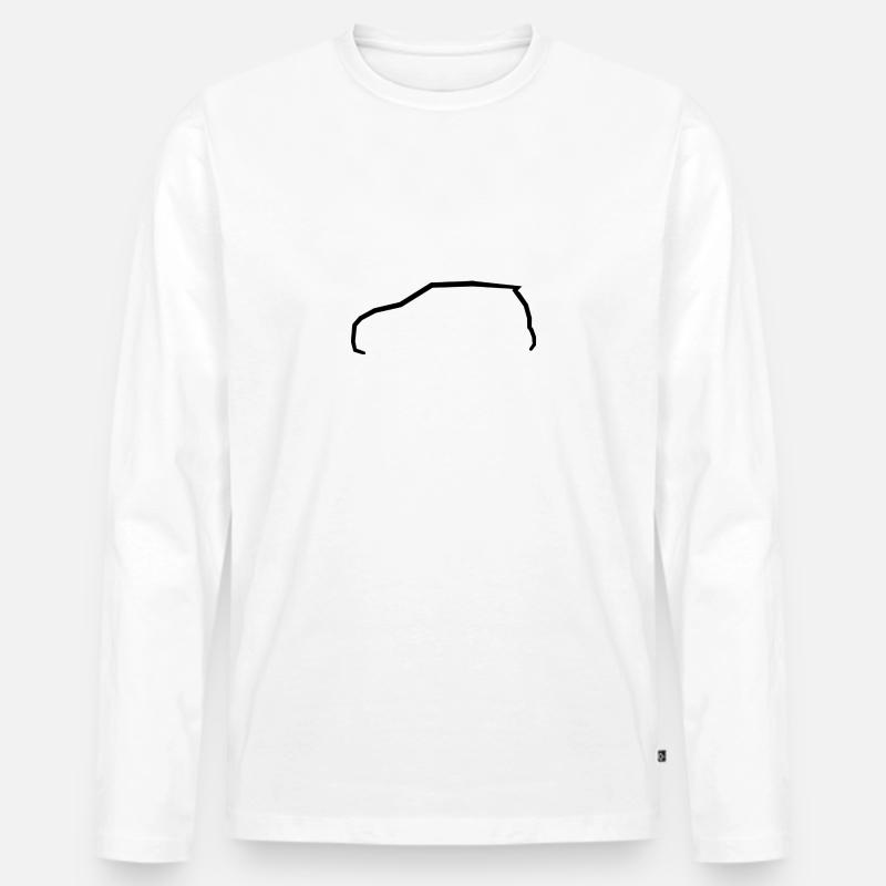 LUPO - Männer Premium Bio Langarmshirt - Weiß