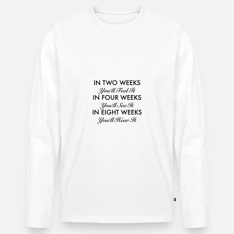 Sport - Männer Premium Bio Langarmshirt - Weiß