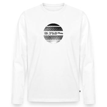 Ph.D. Graduation Ceremony - Men's Premium Organic Long Sleeve Shirt - white - Front - Nico (187cm)