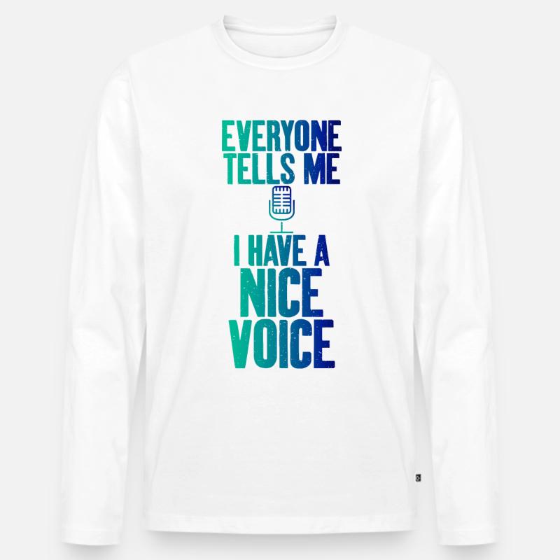 Ich Habe Eine Schöne - Männer Premium Bio Langarmshirt - Weiß