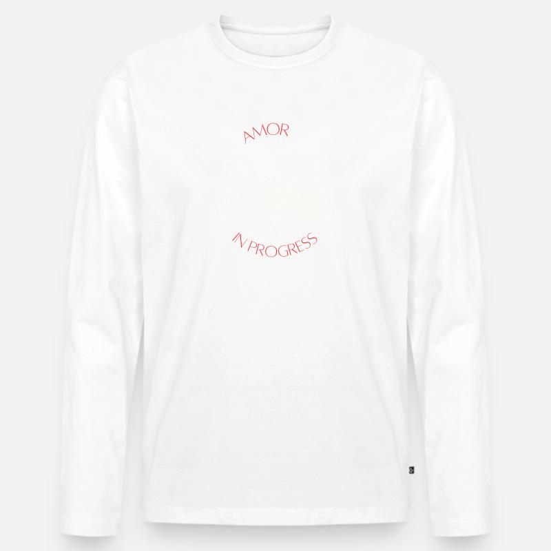 Metamorphosis in progress - Männer Premium Bio Langarmshirt - Weiß
