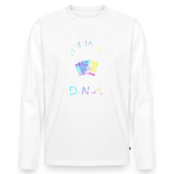 Accordéon, accordéon, musique, accordéon - T-shirt manches longues Premium bio Homme - blanc - Devant - Nico (187cm)