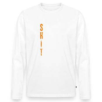 30e anniversaire Funny Dictons Cadeau - T-shirt manches longues Premium bio Homme - blanc - Devant - Nico (187cm)
