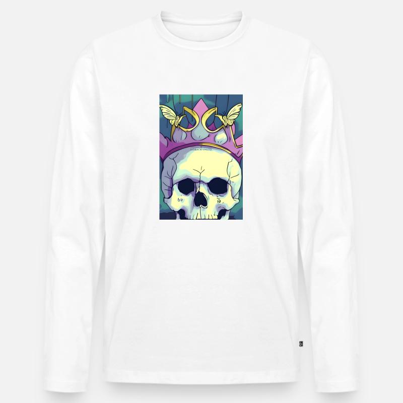 sidback unltd. - Verlorene Majestät - Männer Premium Bio Langarmshirt - Weiß