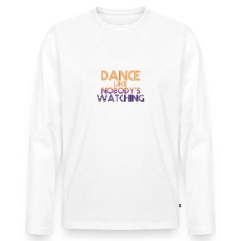 Dance - Men's Premium Organic Long Sleeve Shirt - white - Front - Nico (187cm)