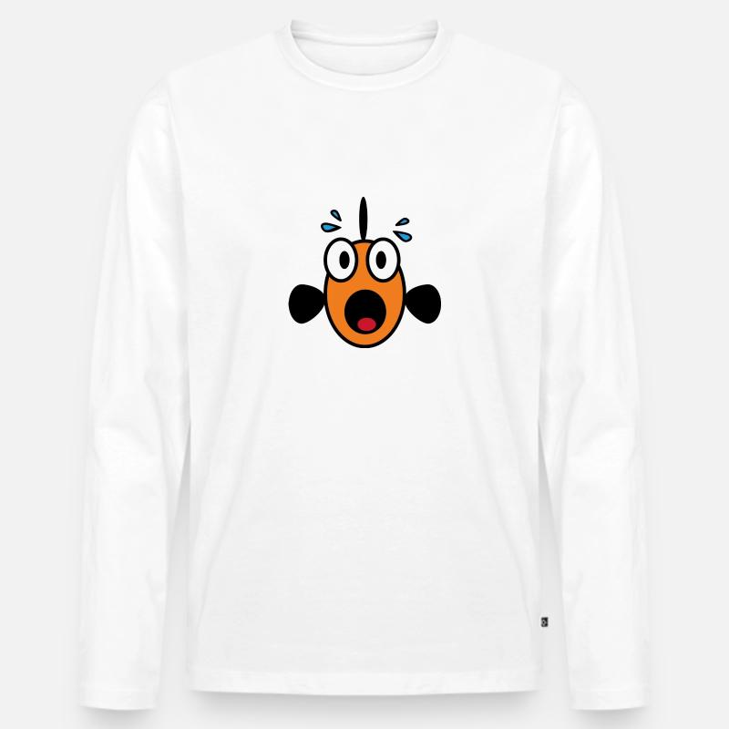Panic Fish Men's Premium Organic Long Sleeve Shirt