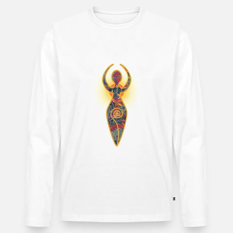 spiralgöttin e 227 - Männer Premium Bio Langarmshirt - Weiß