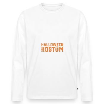 Lustiges Halloween Kostüm - Männer Premium Bio Langarmshirt - Weiß - Vorne - Nico (187cm)