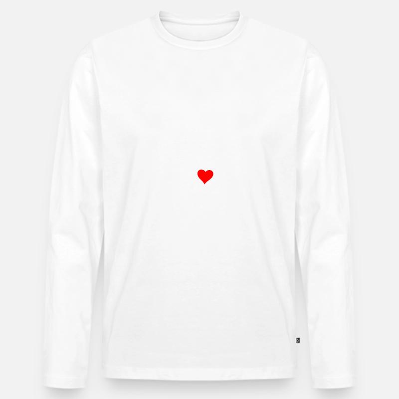 Mamas Junge - Männer Premium Bio Langarmshirt - Weiß