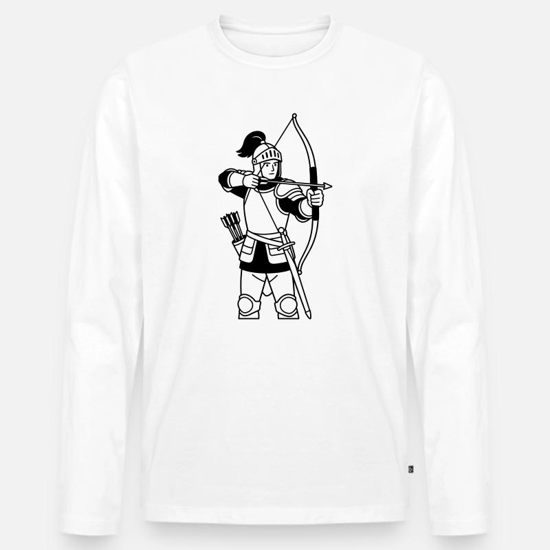 Sagittarius - Men's Premium Organic Long Sleeve Shirt - white