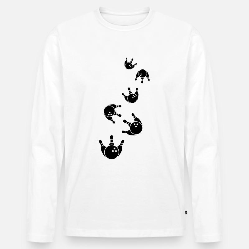 Cone Cone Icon - Men's Premium Organic Long Sleeve Shirt - white