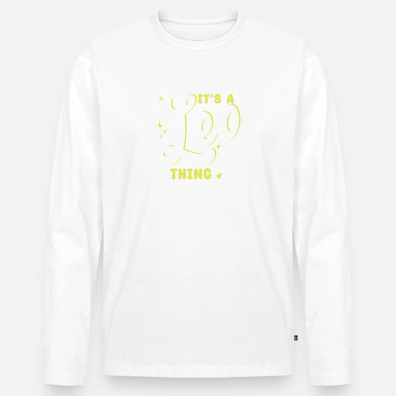 Sternzeichen Löwe - Männer Premium Bio Langarmshirt - undefined
