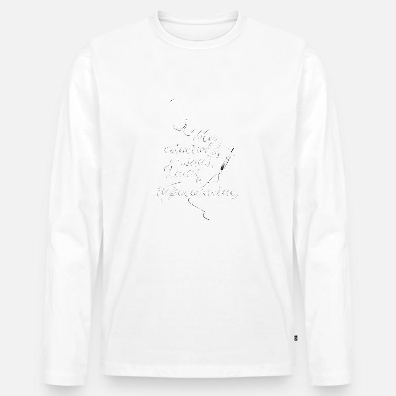 typocondriac - Männer Premium Bio Langarmshirt - Weiß