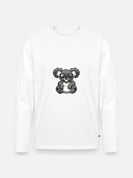 Koala animal - Men's Premium Organic Long Sleeve Shirt - white