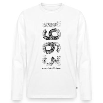 Limited Edition 1963 - Geburtstag 1963 - Männer Premium Bio Langarmshirt - Weiß - Vorne - Nico (187cm)