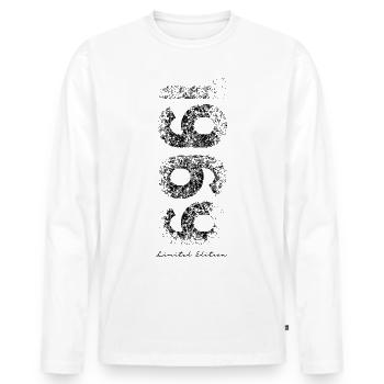 Limited Edition 1969 - Birthday 1969 - Men's Premium Organic Long Sleeve Shirt - white - Front - Nico (187cm)