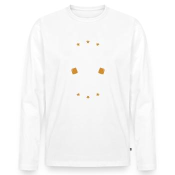 Greece Party Crew - Men's Premium Organic Long Sleeve Shirt - white - Front - Nico (187cm)