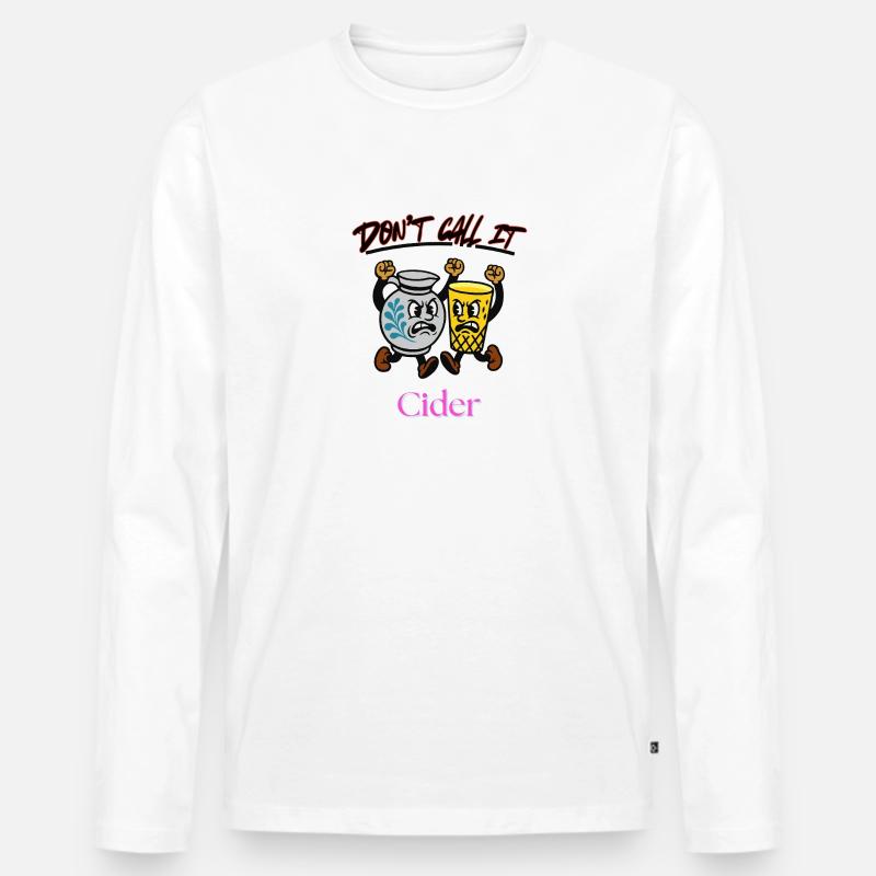 Dont call it Cider - Männer Premium Bio Langarmshirt - Weiß