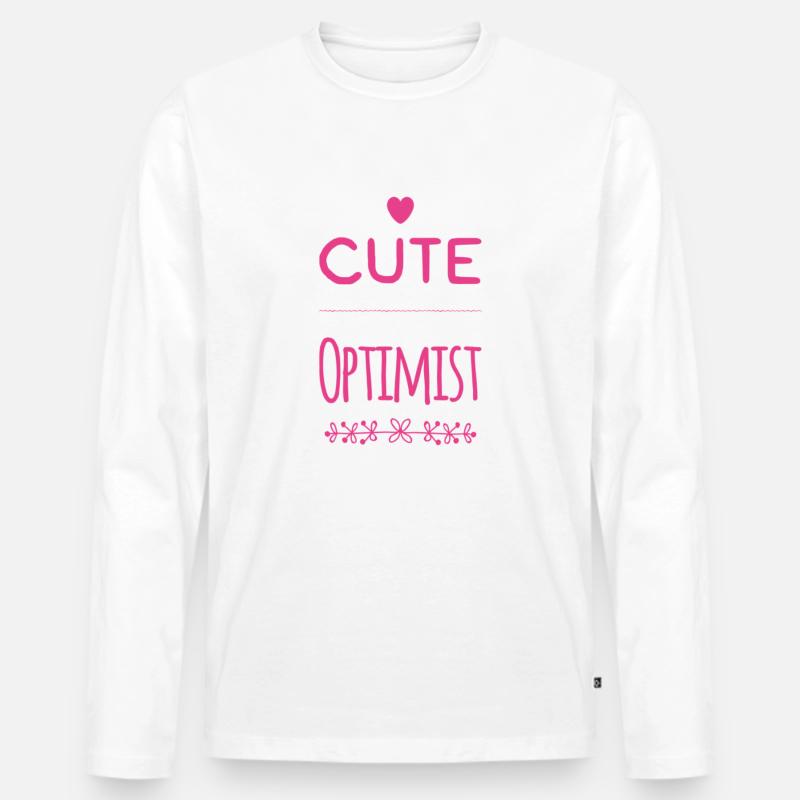 Babysprüche - geschenkidee - Männer Premium Bio Langarmshirt - Weiß