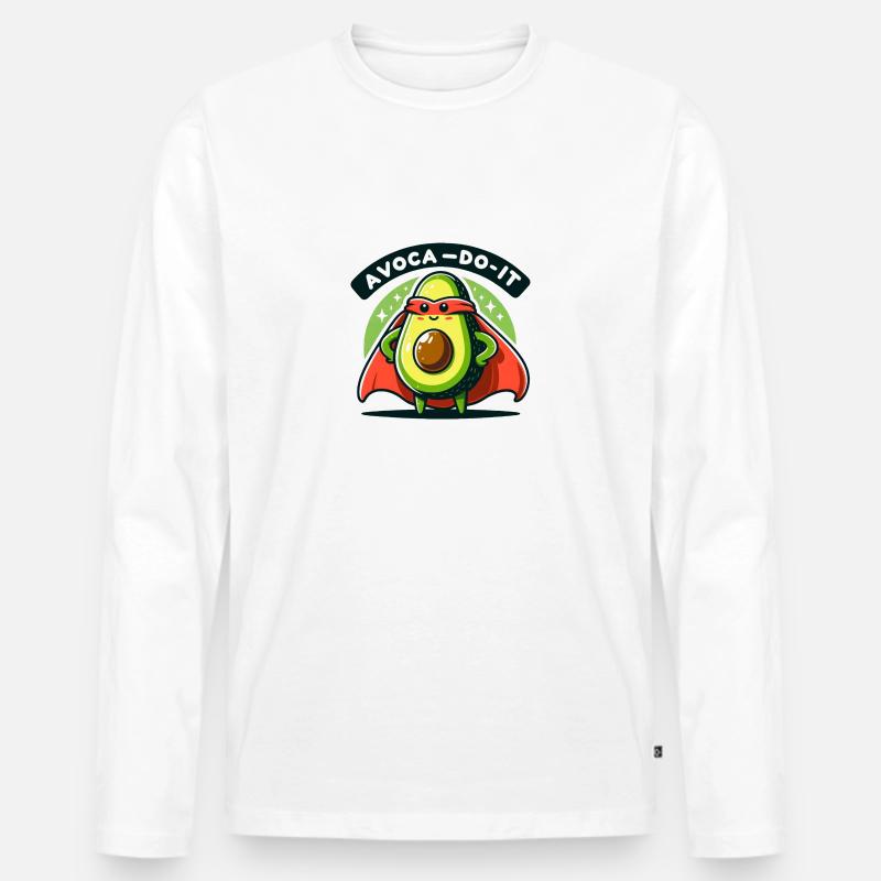 Avoca-Do-It - Männer Premium Bio Langarmshirt - Weiß