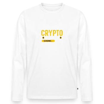 Crypto Millioniare - Soon - Männer Premium Bio Langarmshirt - Weiß - Vorne - Nico (187cm)