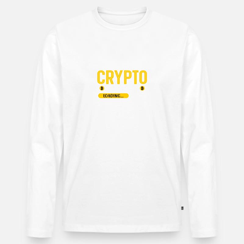 Crypto Millioniare - Soon - Männer Premium Bio Langarmshirt - Weiß