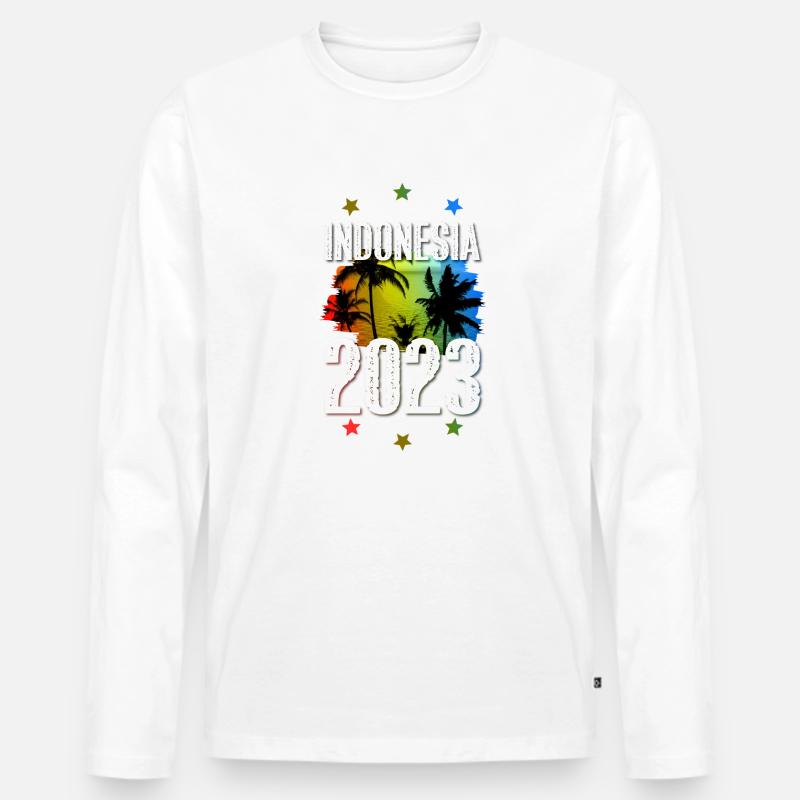 Indonesia 2023 - Männer Premium Bio Langarmshirt - undefined
