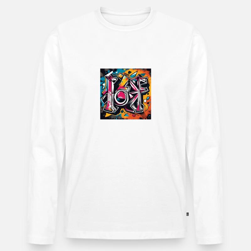 urban street 2 - Männer Premium Bio Langarmshirt - Weiß