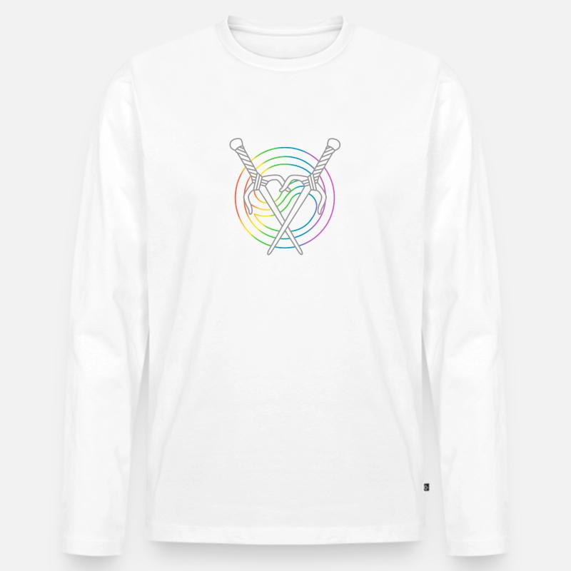 Xena & Gabrielle - Männer Premium Bio Langarmshirt - Weiß