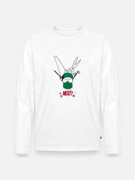 Surgeon - Men's Premium Organic Long Sleeve Shirt - white