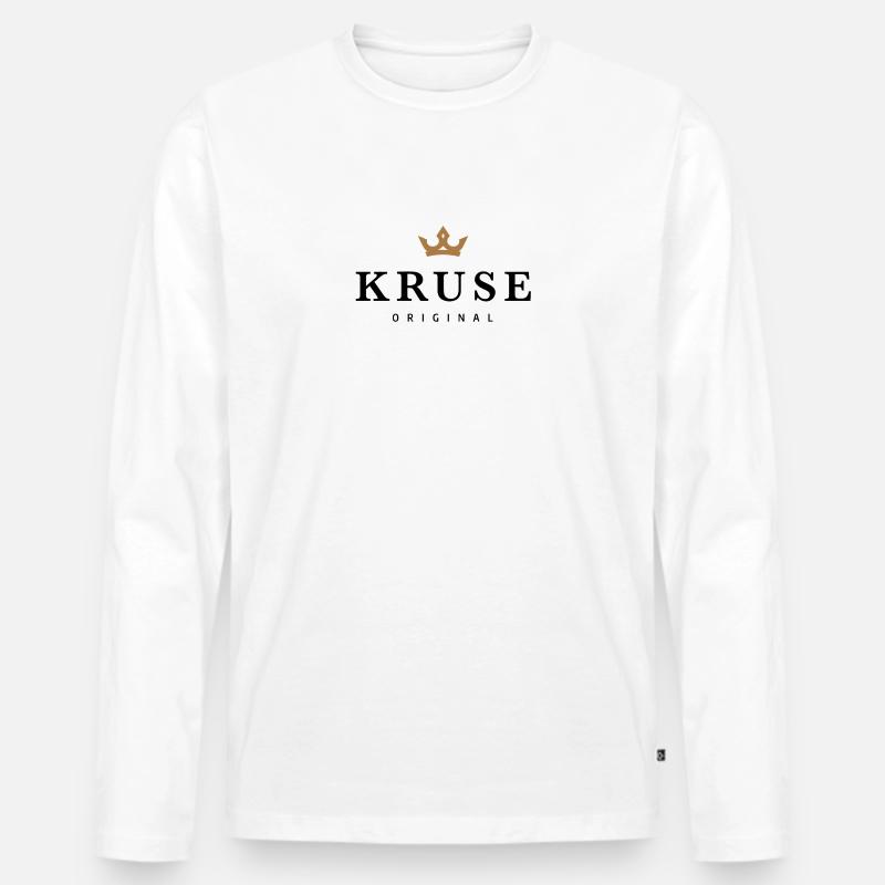 Kruse - Männer Premium Bio Langarmshirt - Weiß