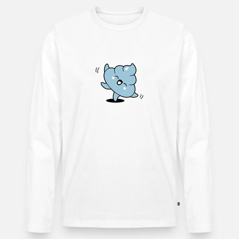 Kack kawaii - Männer Premium Bio Langarmshirt - Weiß
