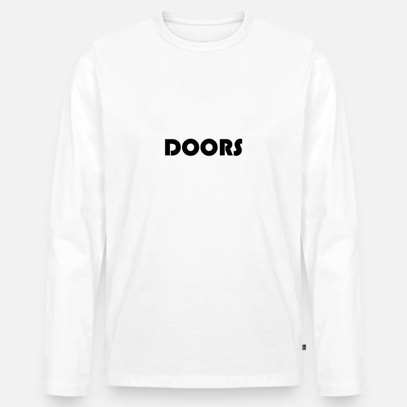 Doors - Männer Premium Bio Langarmshirt - Weiß