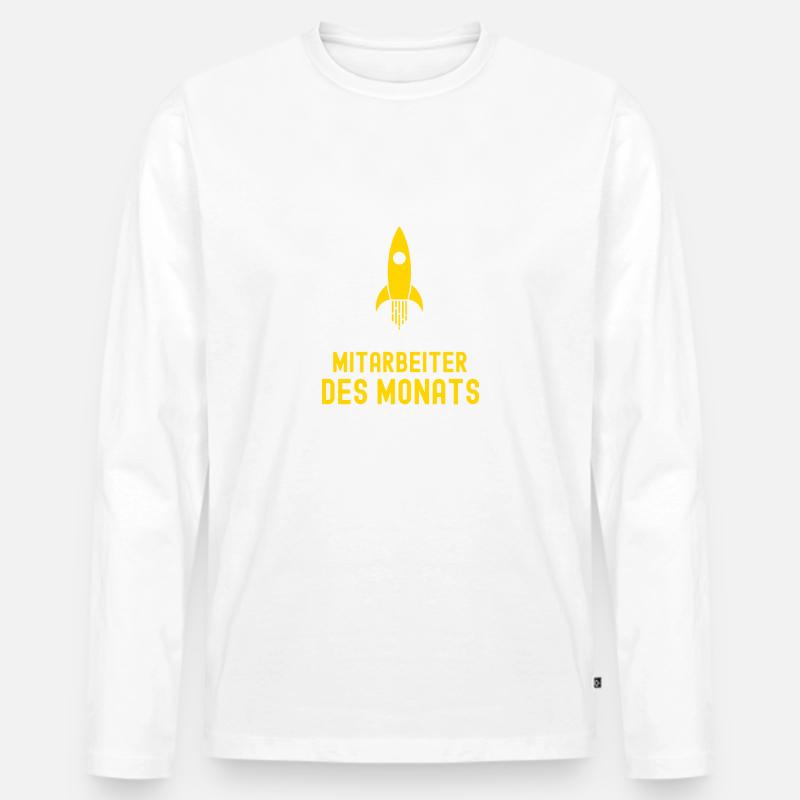 Wachmann Mitarbeiter des Monats Sicherheitsdienst - Männer Premium Bio Langarmshirt - undefined
