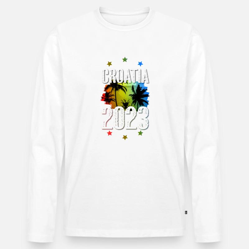 Croatia 2023 - Männer Premium Bio Langarmshirt - undefined