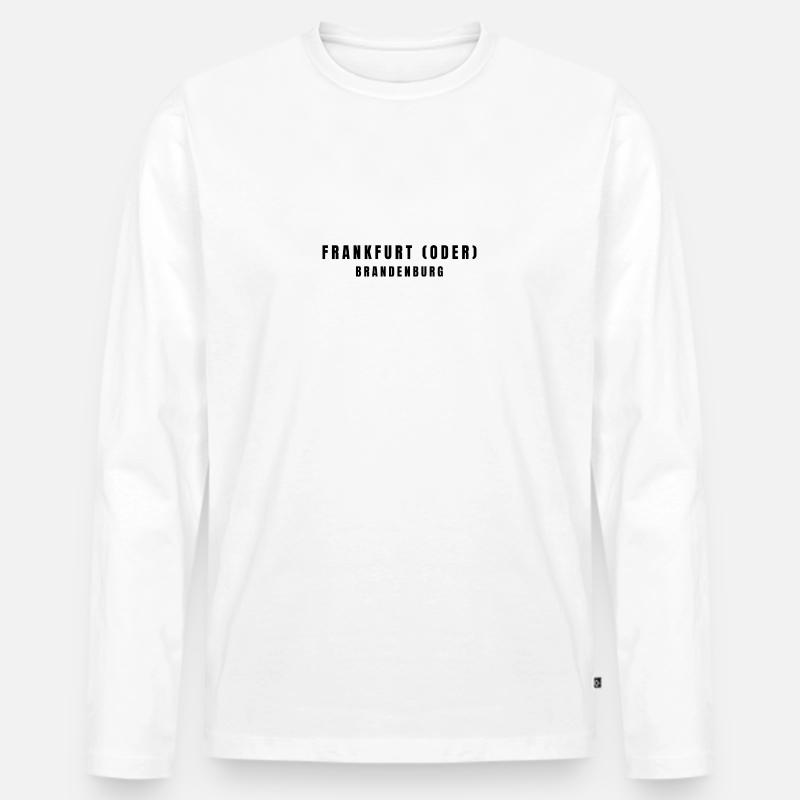 Frankfurt (Oder) Brandenburg - Men's Premium Organic Long Sleeve Shirt - white