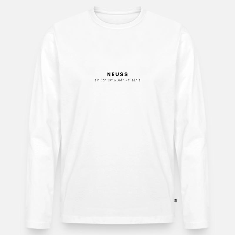 Neuss coordinates - Men's Premium Organic Long Sleeve Shirt - white