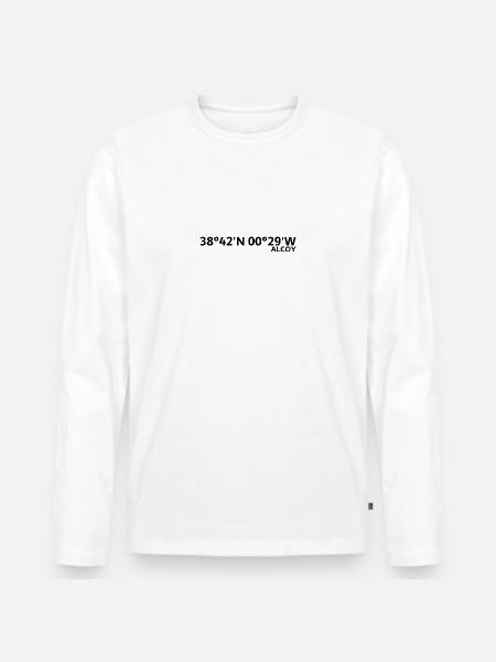 Alcoy Coordinates - Men's Premium Organic Long Sleeve Shirt - white
