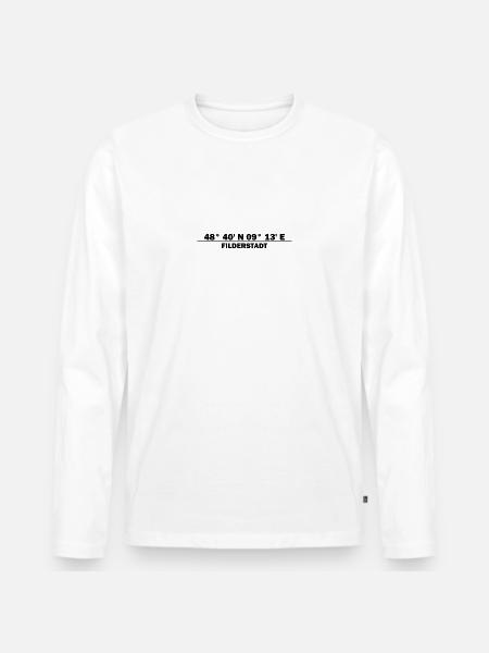 Filderstadt coordinates - Men's Premium Organic Long Sleeve Shirt - white